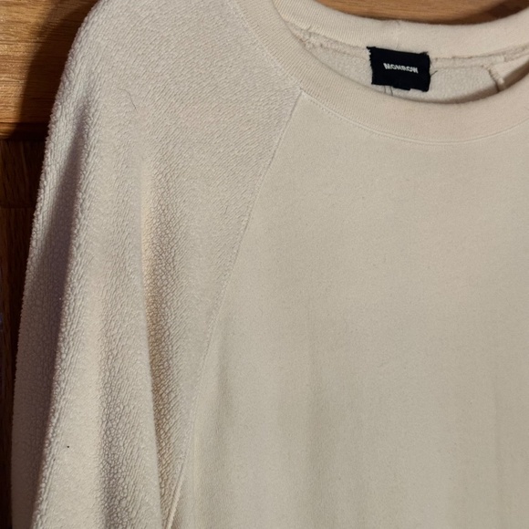 MONROW - Mixed Material Sweatshirt - Size Medium - Picture 5 of 6